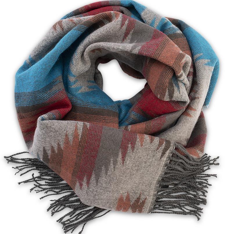 Mattea Scarf - Womens - Turquoise 1