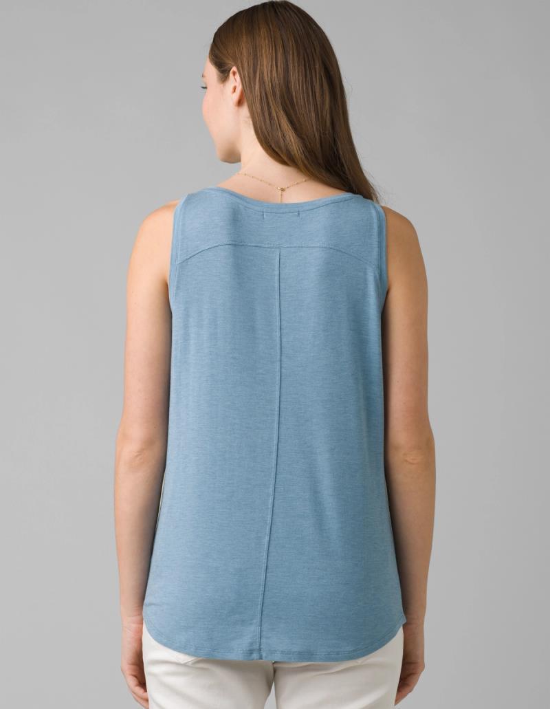 Foundation Scoop Neck Tank - Womens - Sea Mist Heather 3