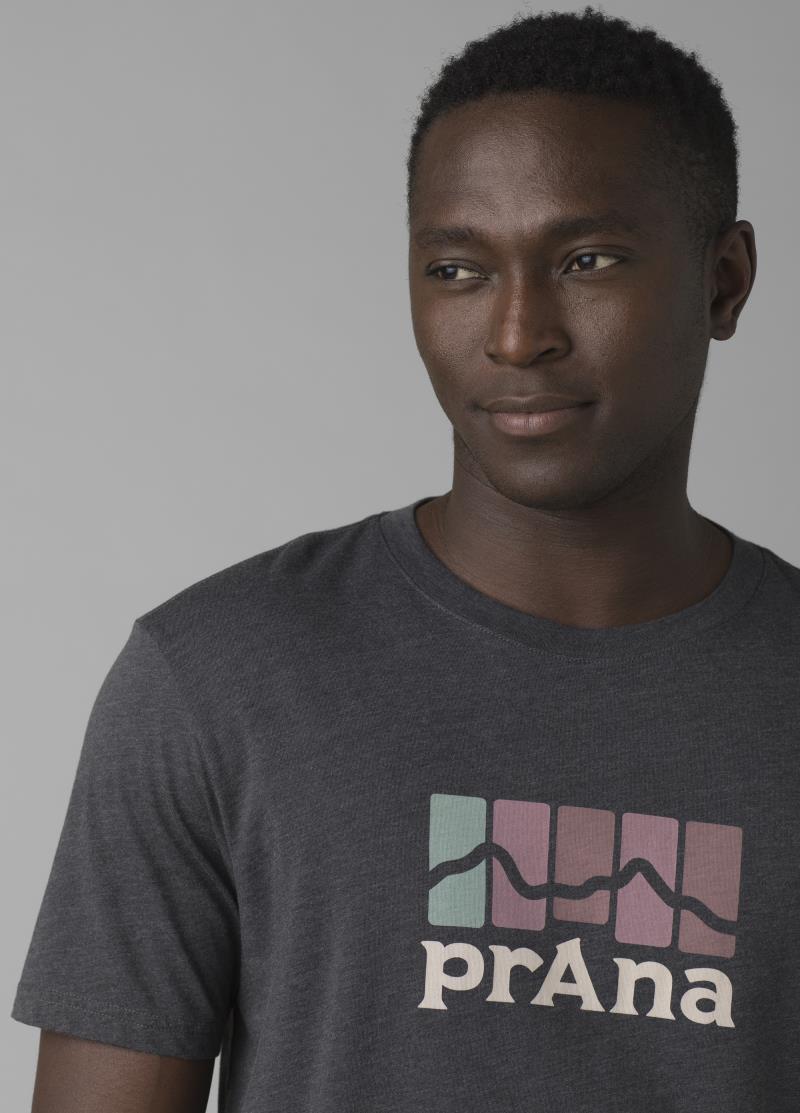 prAna Mountain Light SS Tee - Mens - Charcoal Heather 4