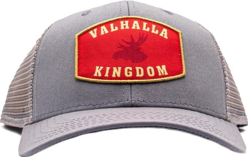 VPO Mesh Trucker Hat - Large and Wide Moose Patch - Concrete 1