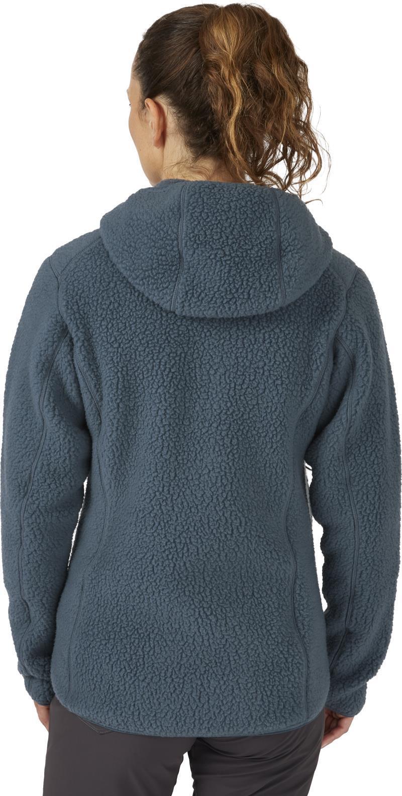 Shearling Hoody - Womens - Orion Blue 4