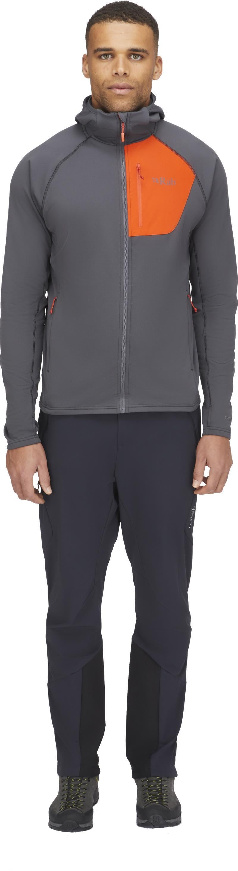 Superflux Hoody - Mens - Graphene / Firecracker 6