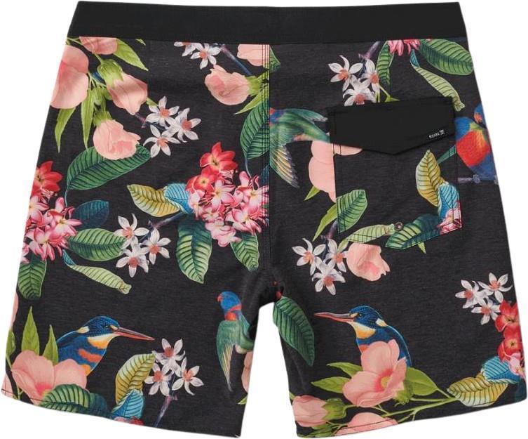 Passage Manu Floral Boardshorts,17" Inseam - Mens - Black 2