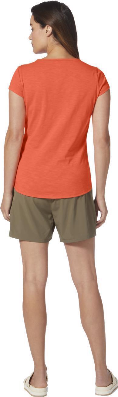 Featherweight Slub Tee - Womens - Poppy 4