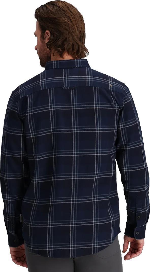 Lieback Organic Cotton Flannel LS - Mens - Naval Timbercove Plaid 3