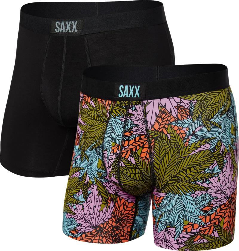 Vibe Super Soft Boxer Brief, 5" Inseam - Mens - 2 Pack - Sub Tropic / Black 1