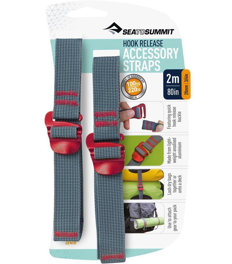 Accessory Straps w/hook release (pair) 20mm x 2m (3/4" x 80") - Not Applicable 2