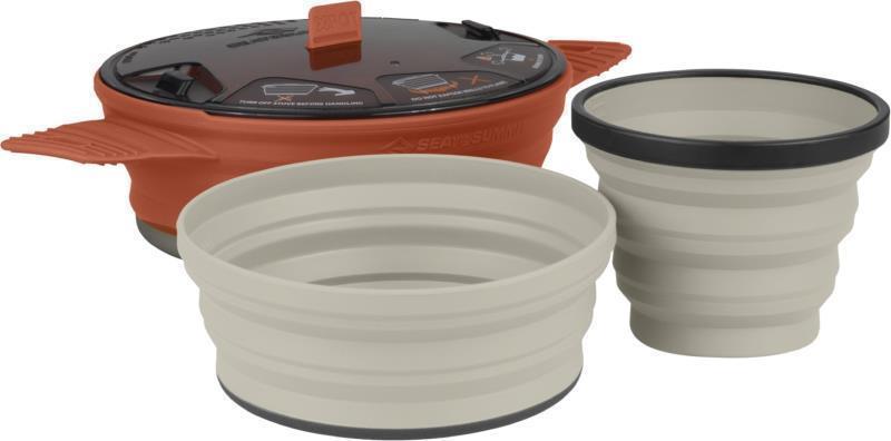 X-Set 21 - 3 Piece - X-Pot - 1.4L & X-Bowl & X-Mug - Rust / Sand 1