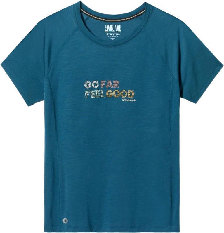 Active Ultralite Go Far, Feel Good Graphic SS Tee - Womens - Twilight Blue 1