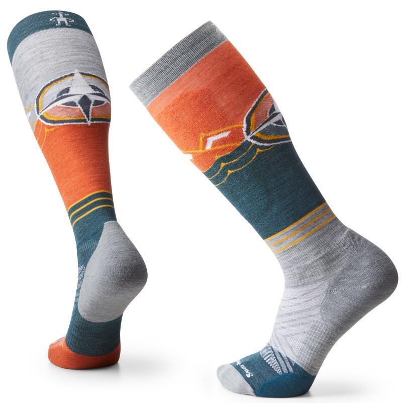 Athlete Edition Backcountry Ski Over The Calf Socks - Mens - Twilight Blue 1