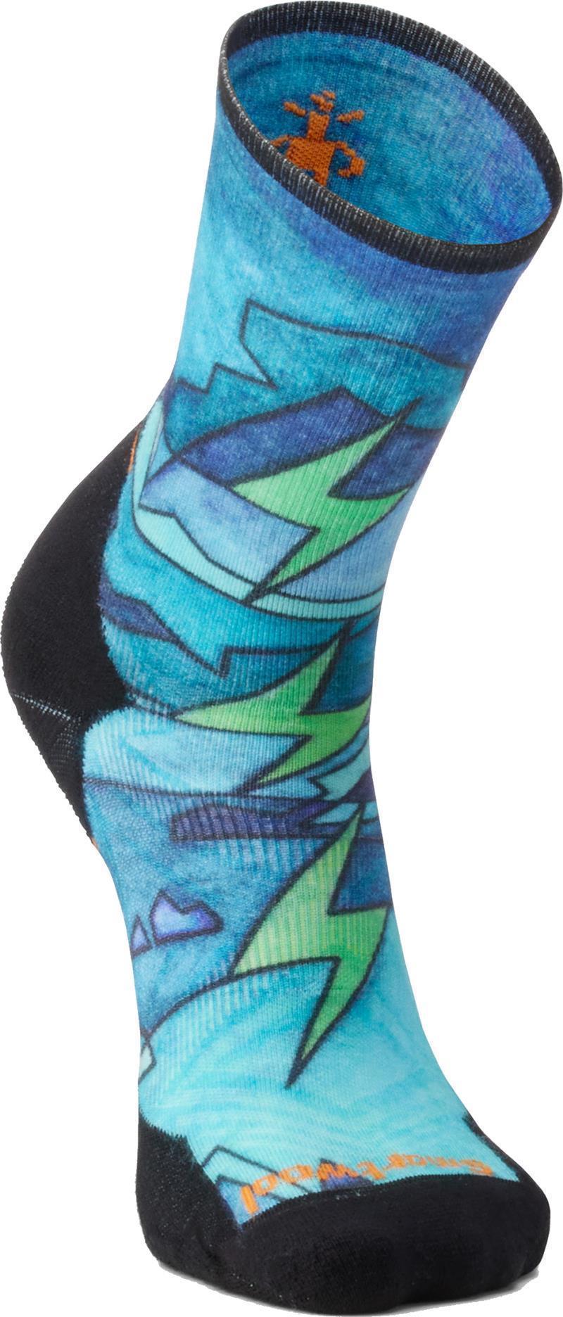 Athlete Edition Run Print Crew Socks - Mens - Cascade Green 2