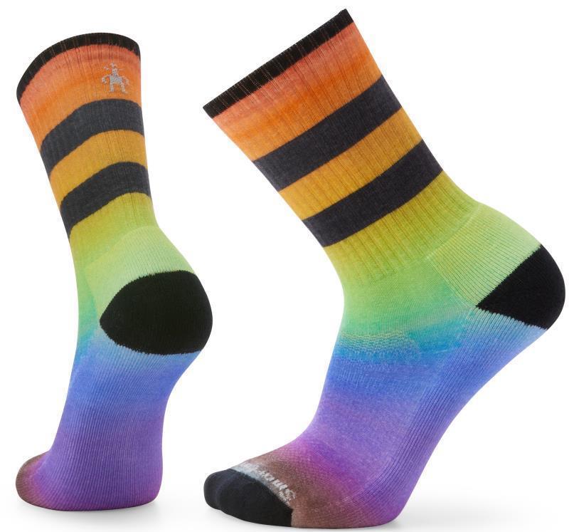 Athletic Pride Rainbow Print Crew Socks - Unisex - Multi Color 1