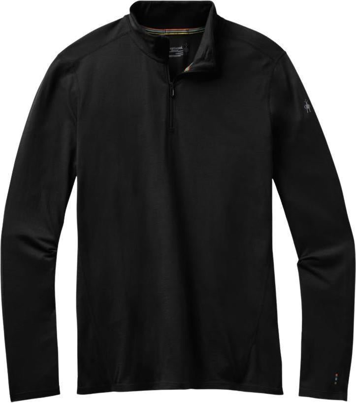 Classic All-Season Merino Base Layer 1/4 Zip - Mens - Black 1