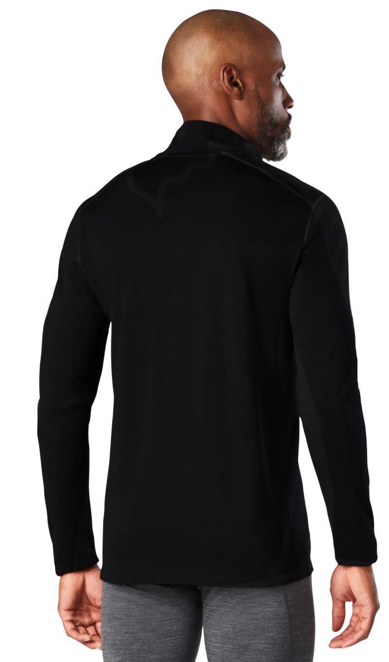 Classic All-Season Merino Base Layer 1/4 Zip - Mens - Black 3