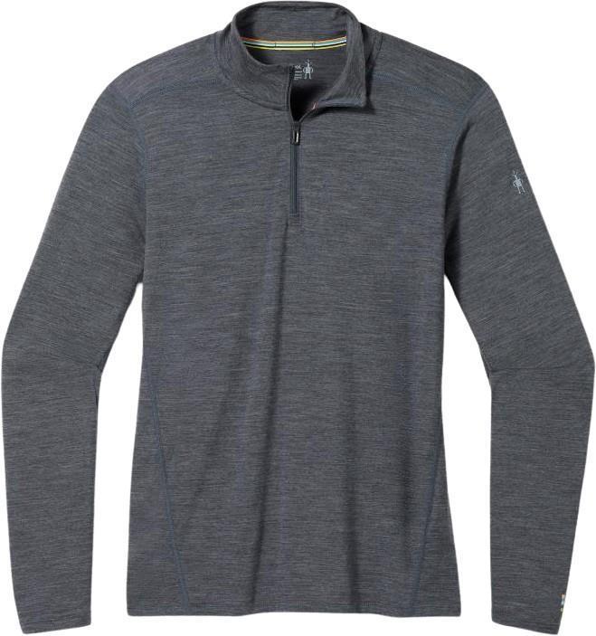 Classic All-Season Merino Base Layer 1/4 Zip - Mens - Iron Heather 1
