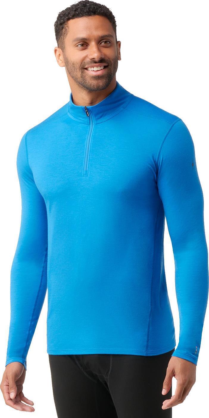 Classic All-Season Merino Base Layer 1/4 Zip - Mens - Laguna Blue 2
