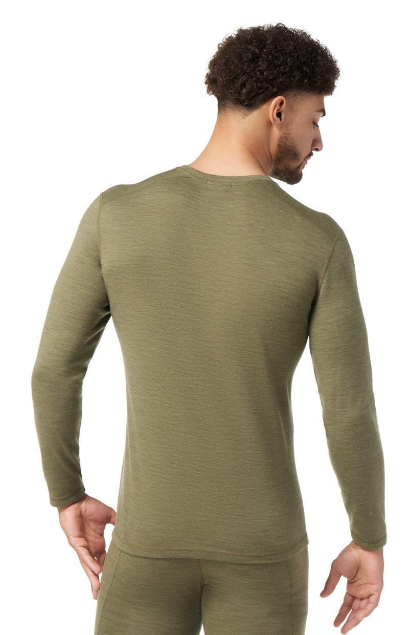 Classic Thermal Merino (250) Base Layer Colorblock Crew - Mens - Winter Moss Heather 3