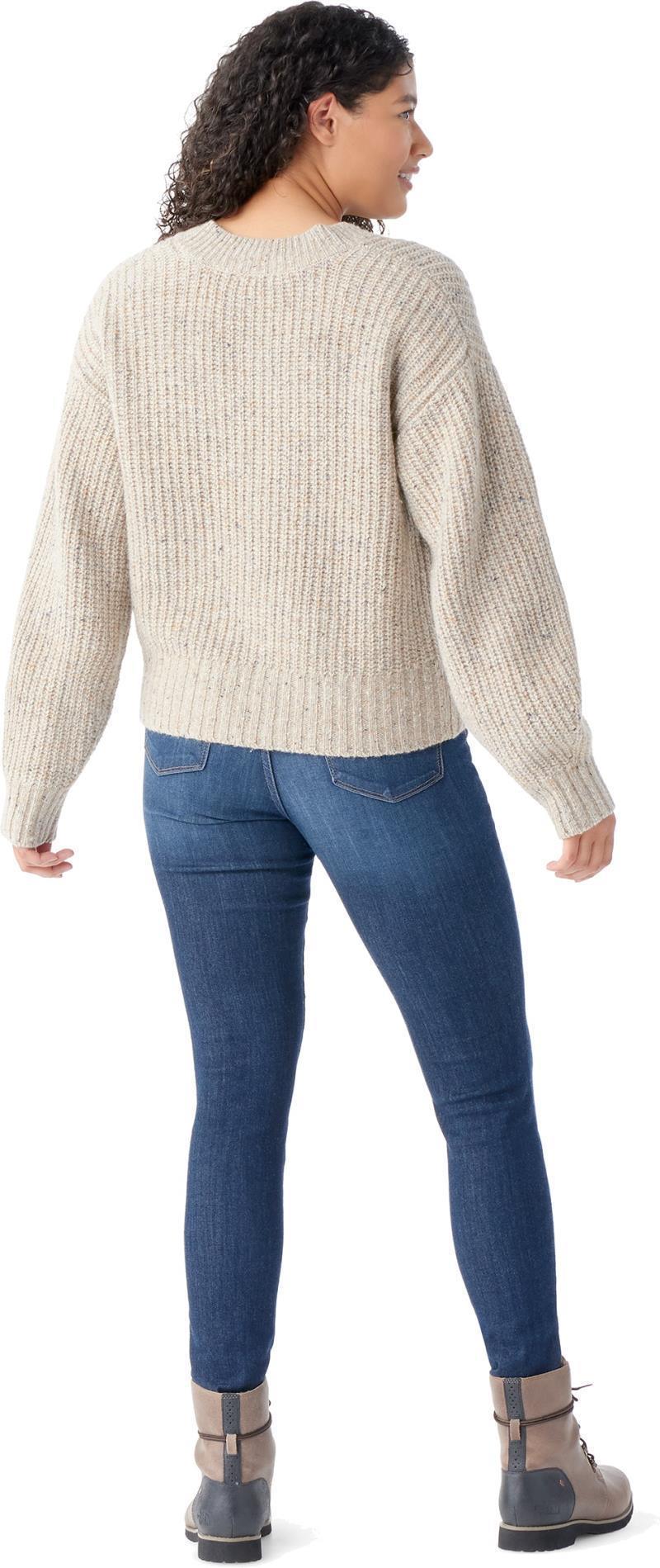 Cozy Lodge Cropped Cardigan Sweater - Womens - Oat Heather 3