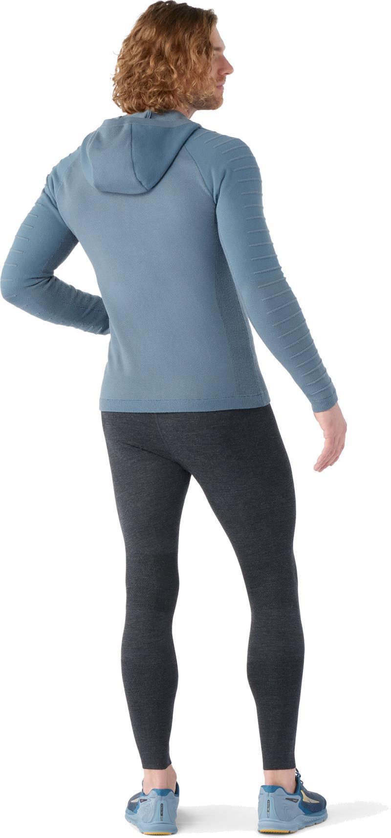 Intraknit Merino Fleece Hoodie - Mens - Pewter Blue 3