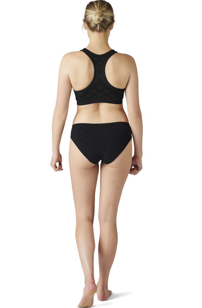 Merino Sport Seamless Bikini - Womens - Black 3