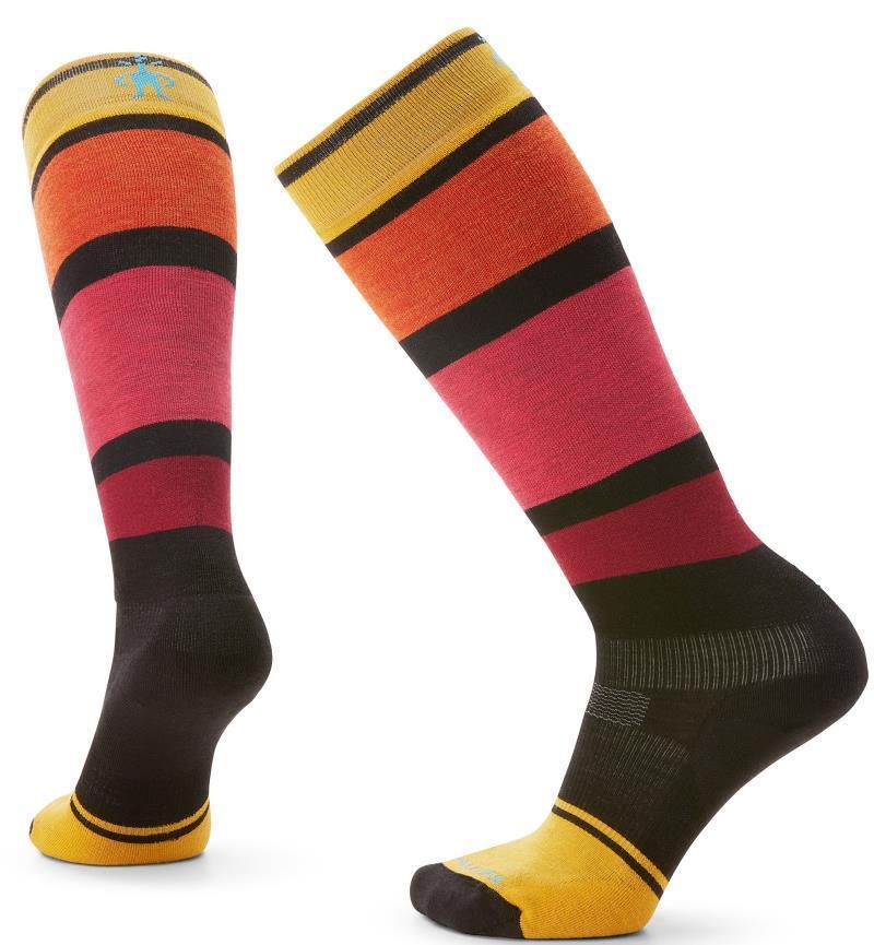 Snowboard Targeted Cushion Over The Calf Socks - Womens - black 1