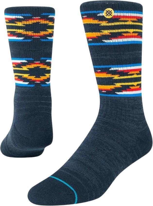 Serape Dos Base Crew Socks - Navy 1