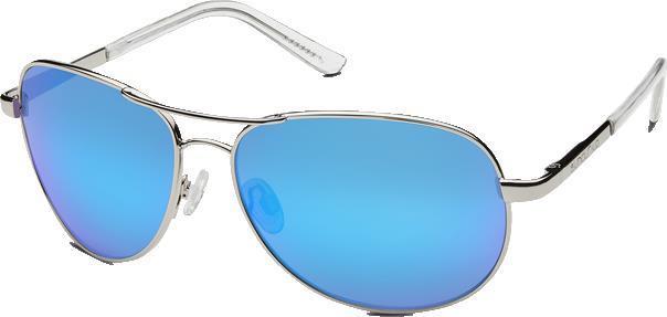 Aviator, Silver Frame, Polarized Blue Mirror Lens - Not Applicable 1