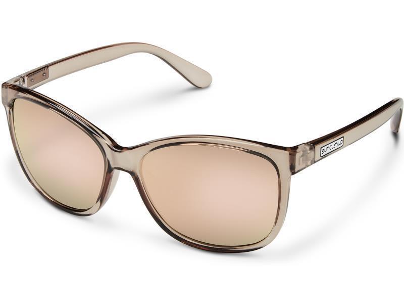 Sashay, Transparent Taupe Frame, Polarized Pink Gold Mirror Lens - Not Applicable 1