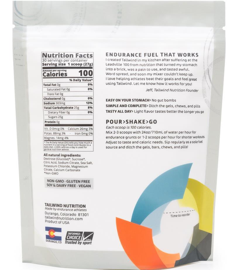 Endurance Fuel - 30 Servings - Unflavoured 2