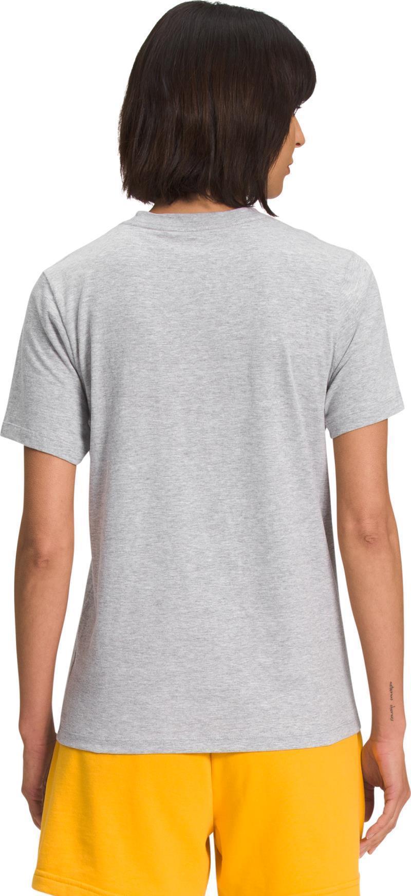 Geo SS Tee - Womens - TNF Light Grey Heather / Purple Cactus Flower 2