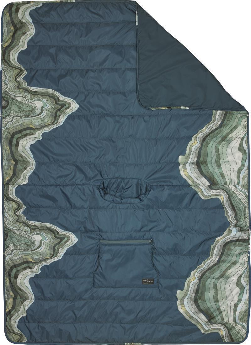 Honcho Poncho - OuterSpace Blue Topo Wave Print 2