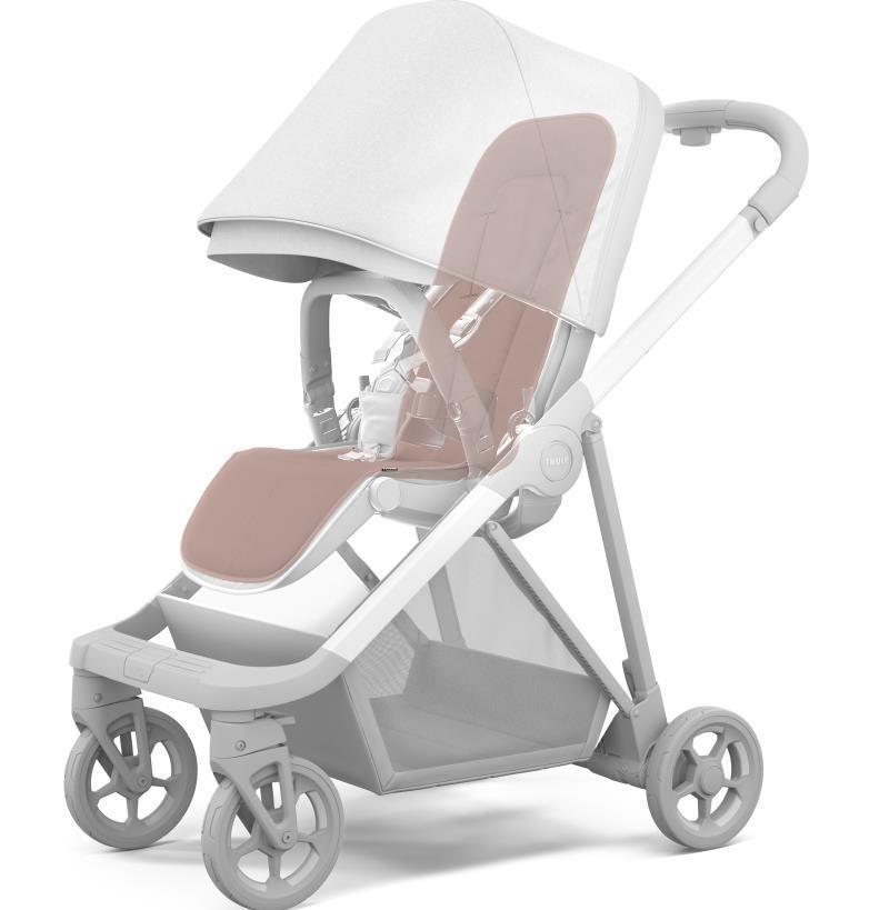 Stroller Seat Liner - Misty Rose 2