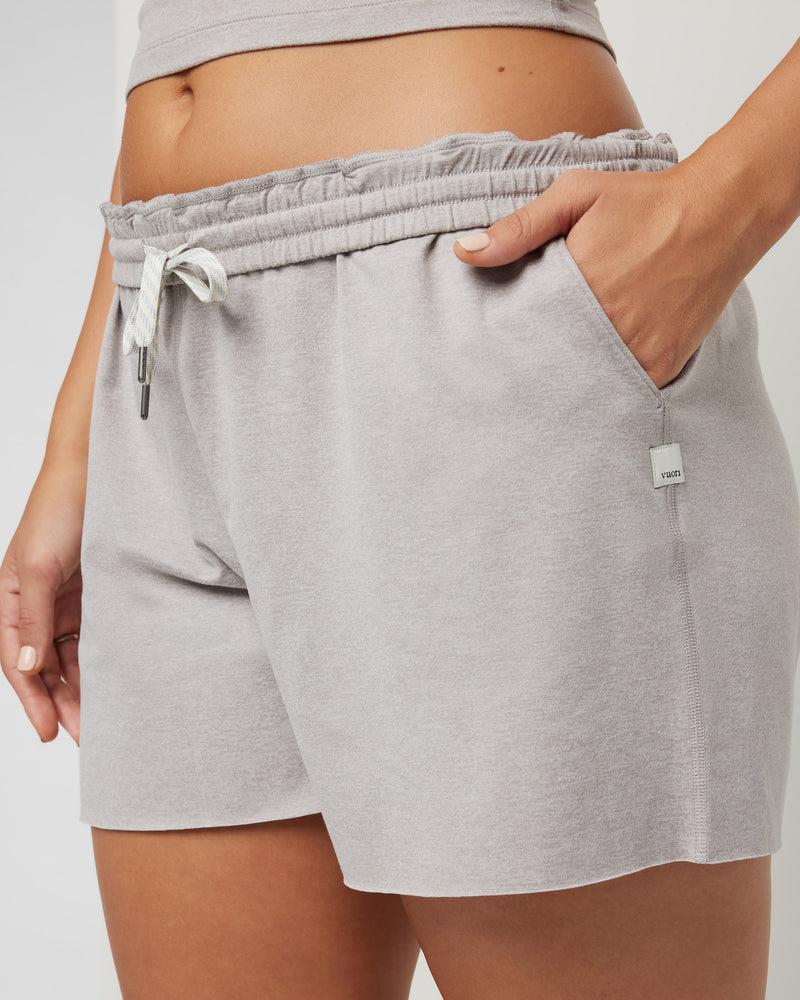 Boyfriend Shorts - Womens - soft pewter heather 1