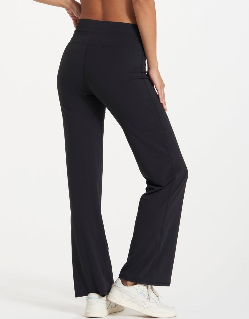 Daily Wideleg Pants - Womens - Black 3
