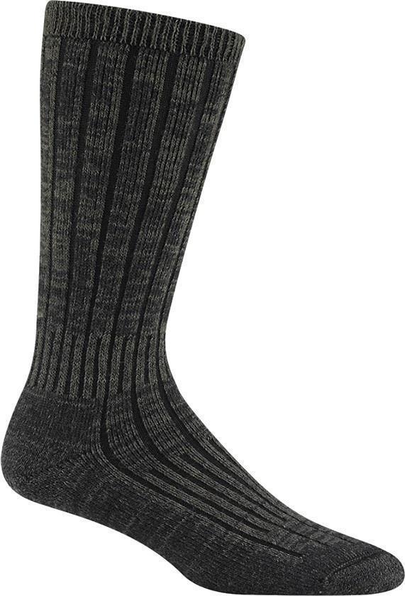 Merino / Silk Hiker Socks - Olive Green Heather 1