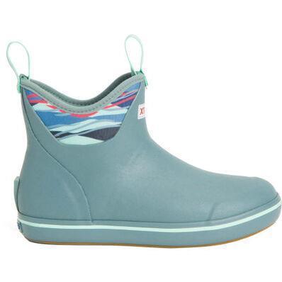 6" Print Ankle Deck Boots - Womens - Tropper Blue / Beach Glass 4