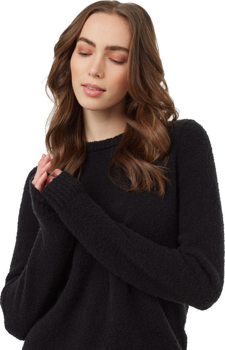 Highline Fuzzy Crew Sweater - Womens - Meteorite Black 4