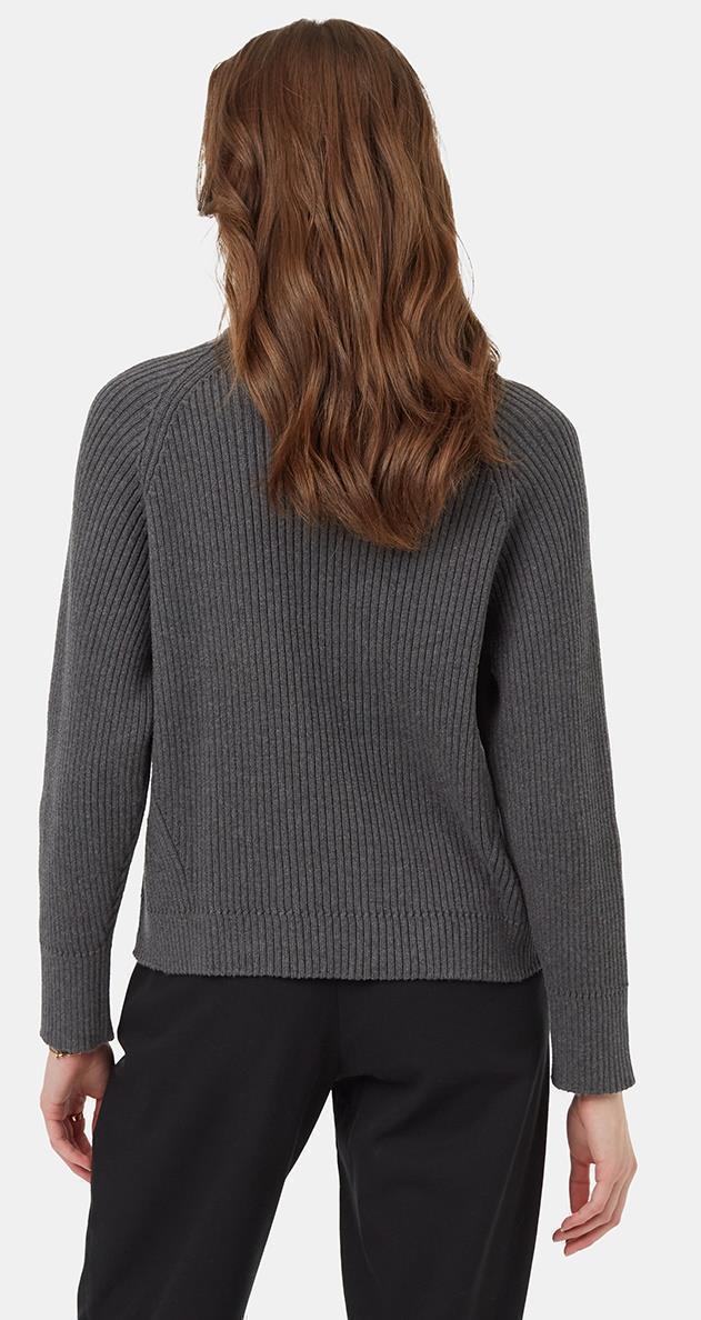 Highline Swing Turtleneck Sweater - Womens - Dark Grey Heather 4