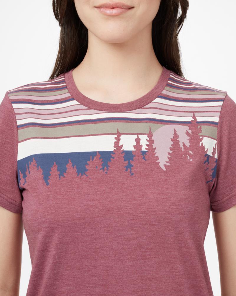 Retro Juniper T-Shirt - Womens - Crushed Berry Heather 2