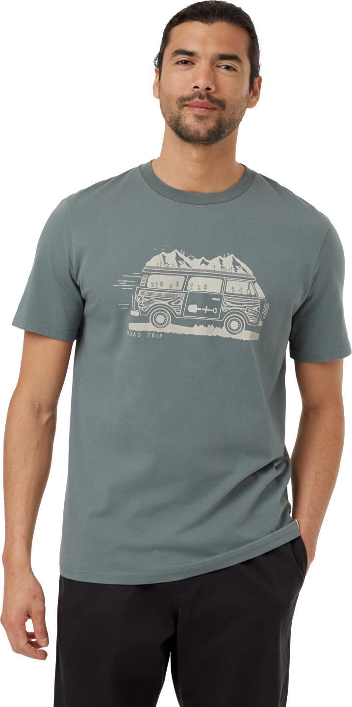 Road Trip T-Shirt - Mens - Light Urban Green / Oatmeal 1