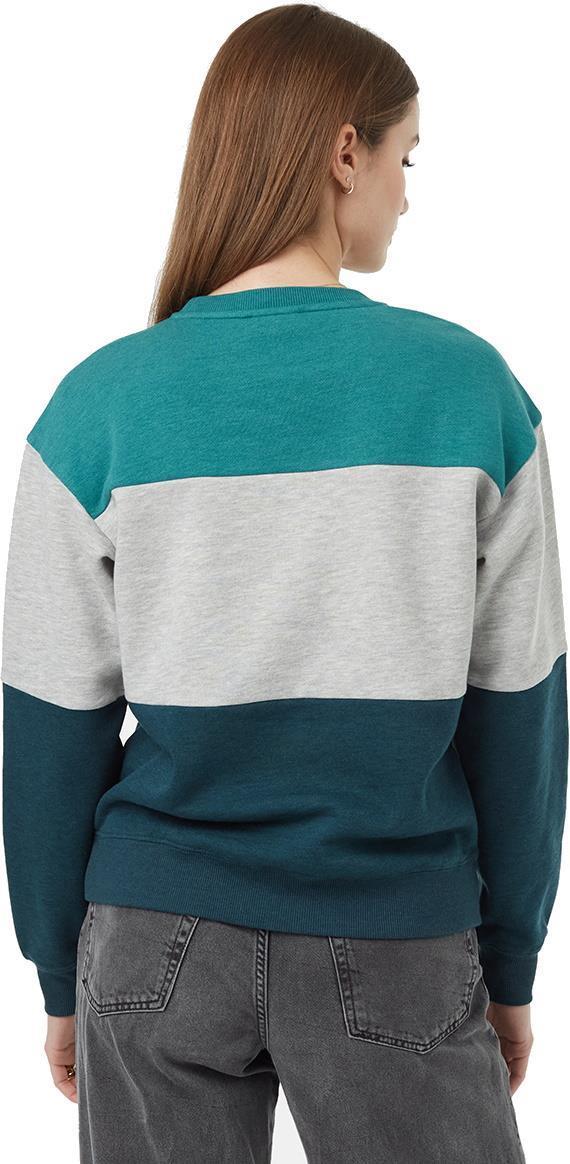 Treefleece Blocked Crew - Womens - North Sea / Grey Heather / Reflecting Pond 2