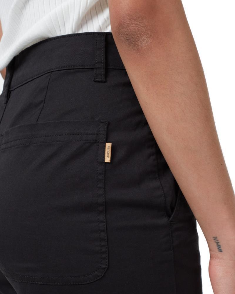 Twill High Waist Shorts - Womens - Meteorite Black 5