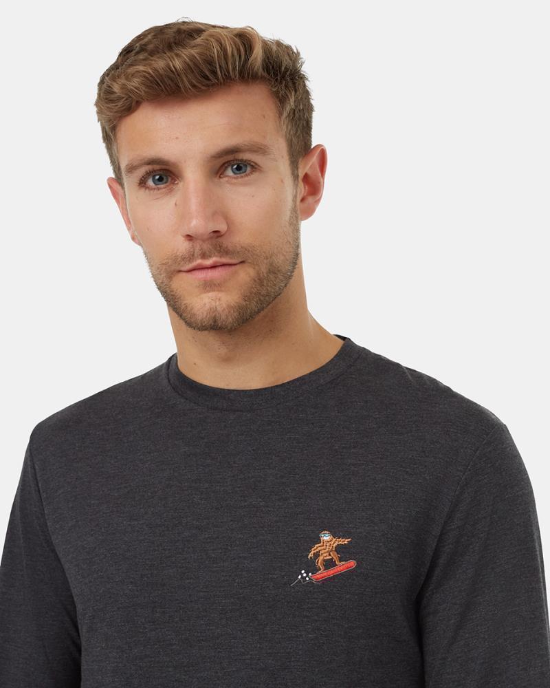 Winter Sasquatch LS - Mens - Meteorite Black Heather / Brushed Nickel 4