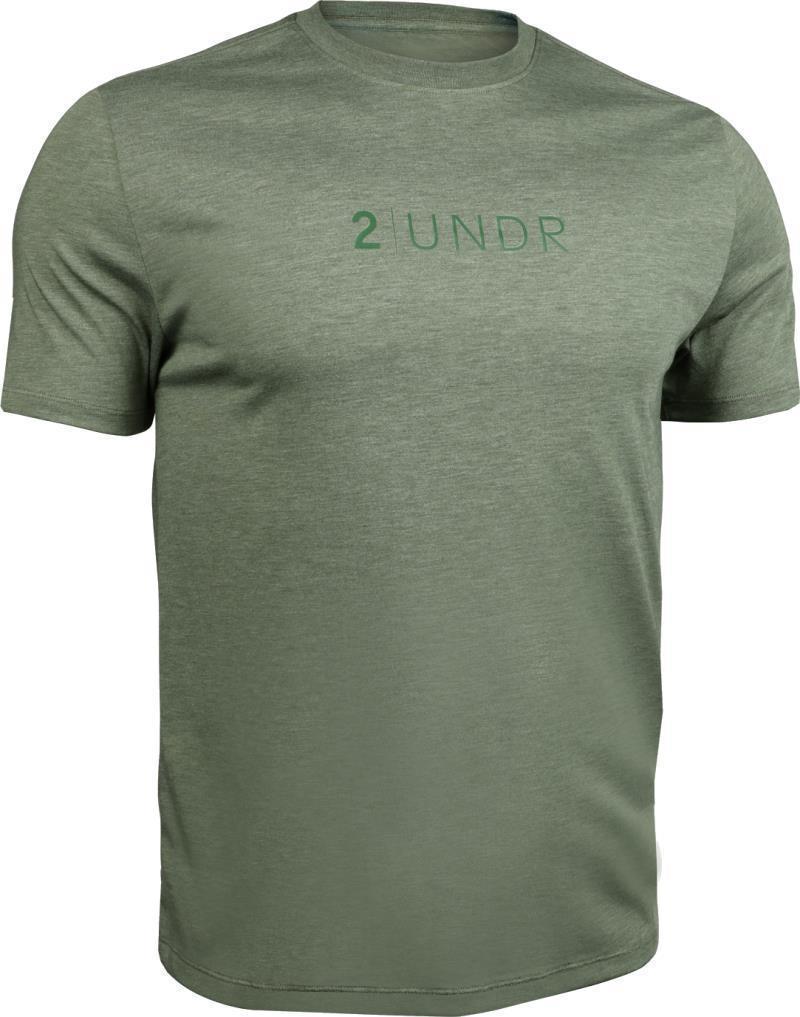 All Day Crew Tee - Branded - Mens - Heathered Green 1