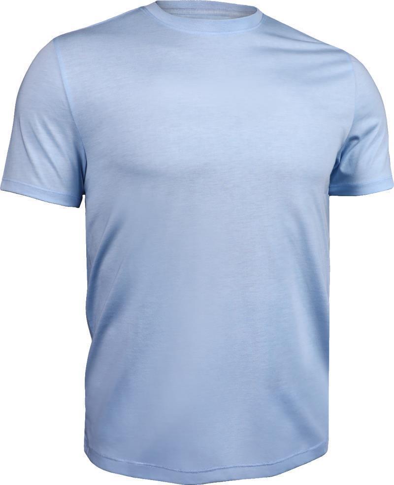 All Day Crew Tee - Mens - Heathered Light Blue 1