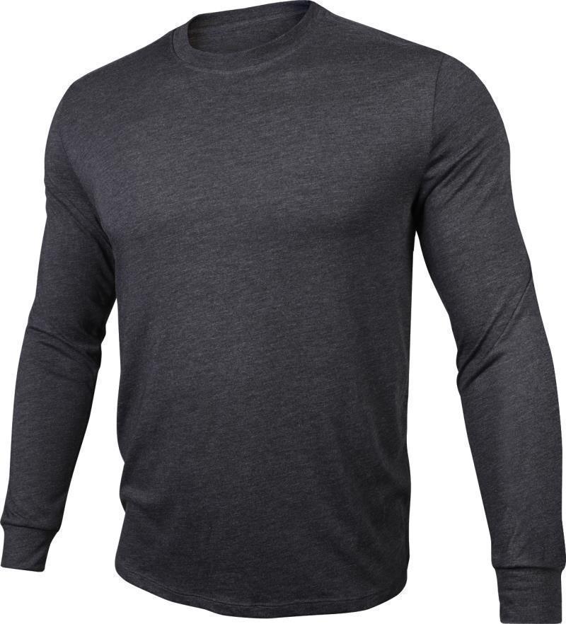All Day LS Crew Tee - Mens - Heathered Charcoal 1