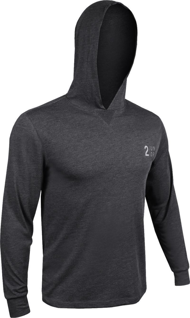 All Day LS Hooded Tee - Branded - Mens - Heathered Charcoal 1