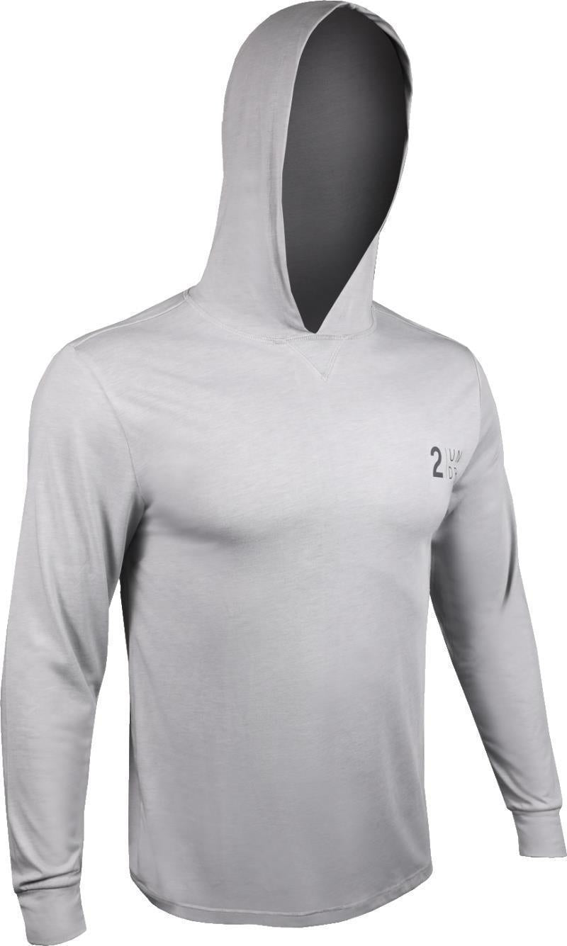 All Day LS Hooded Tee - Branded - Mens - Heathered Grey 1