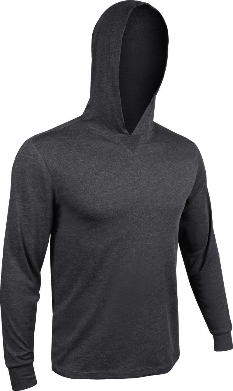 All Day LS Hooded Tee - Mens - Heathered Charcoal 1