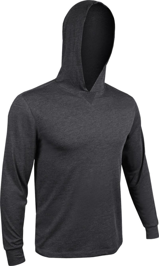 All Day LS Hooded Tee - Mens - Heathered Charcoal 1